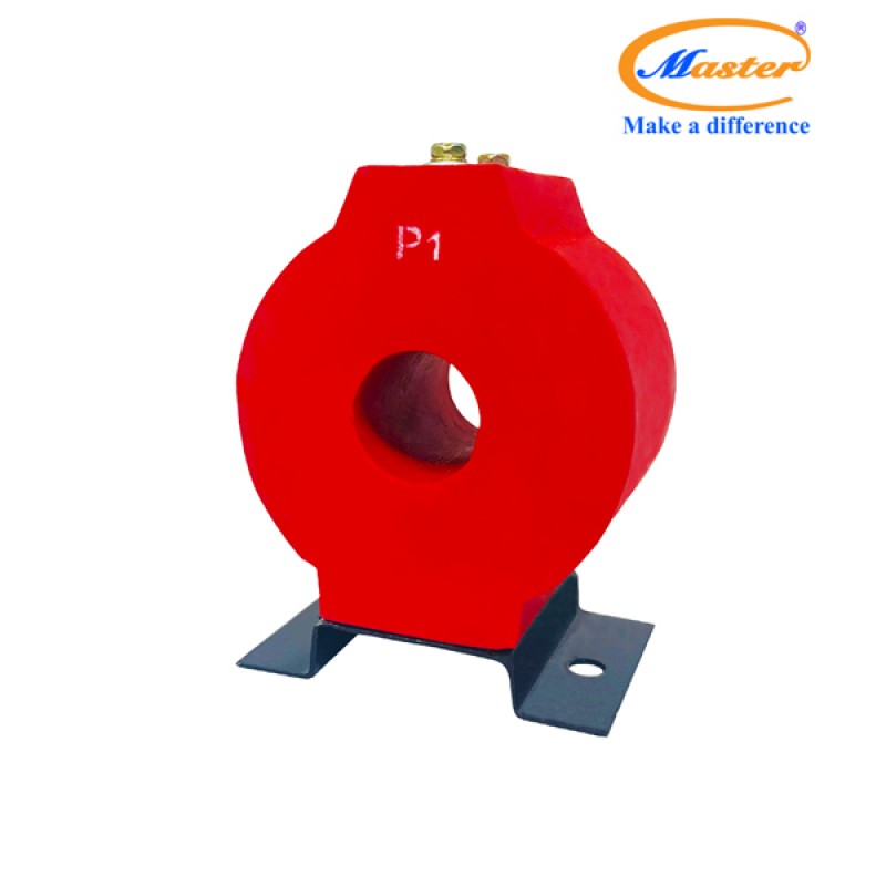 Biến Dòng Đo Lường MCT 100/5A CL1.0 5VA Master - Đúc Epoxy Tròn Đỏ