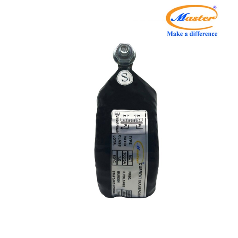 Biến Dòng Đo Lường MCT 100/5A CL1.0 5VA Master - Đúc Epoxy Tròn Đen