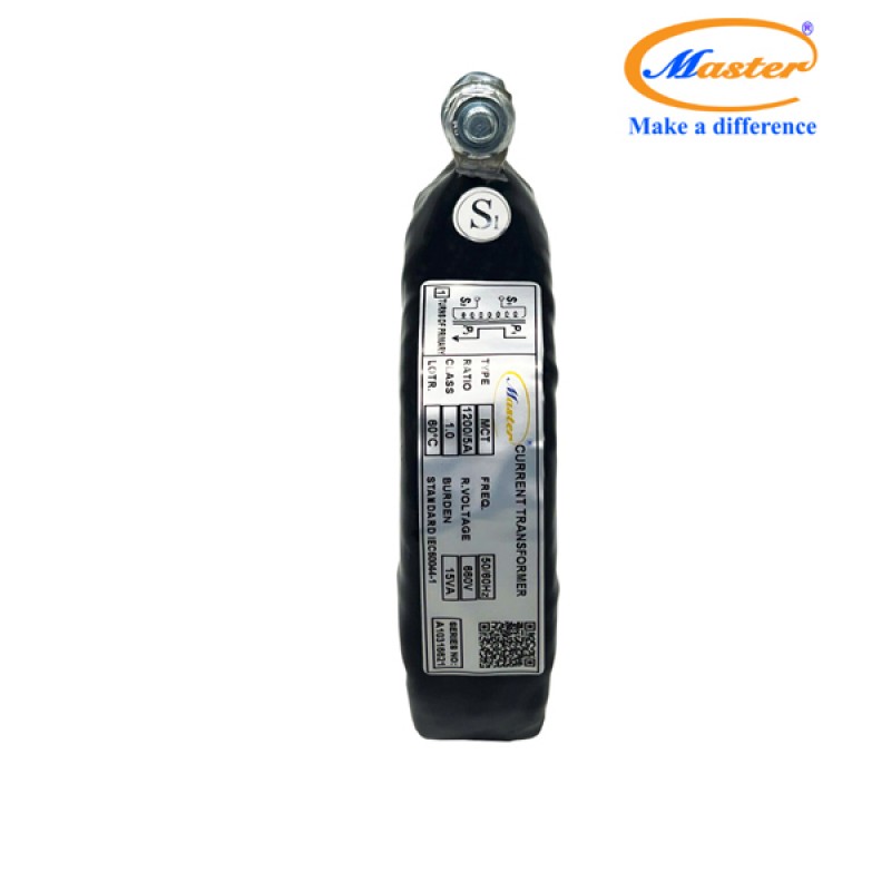 Biến Dòng Đo Lường MCT 1200/5A CL1.0 15VA Master - Đúc Epoxy Tròn Đen