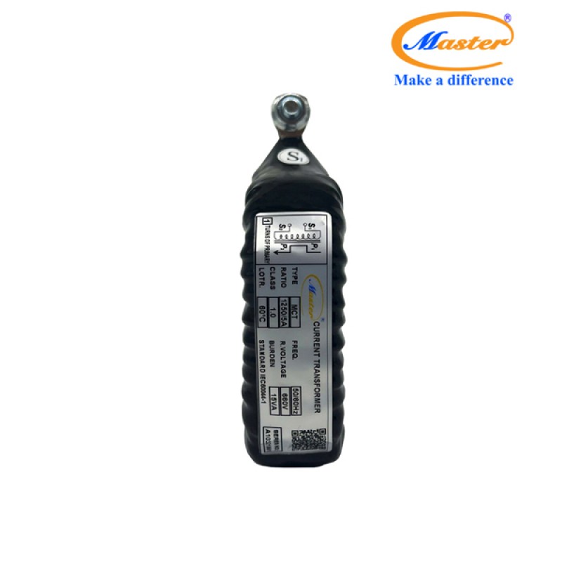 Biến Dòng Đo Lường MCT 1250/5A CL1.0 15VA Master - Đúc Epoxy Vuông Đen