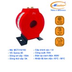 Biến Dòng Đo Lường MCT 150/5A CL1.0 5VA Master - Đúc Epoxy Tròn Đỏ