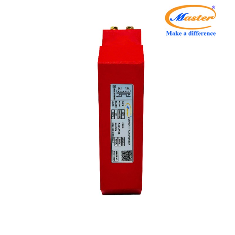 Biến Dòng Đo Lường MCT 1600/5A CL1.0 15VA Master - Đúc Epoxy Vuông Đỏ