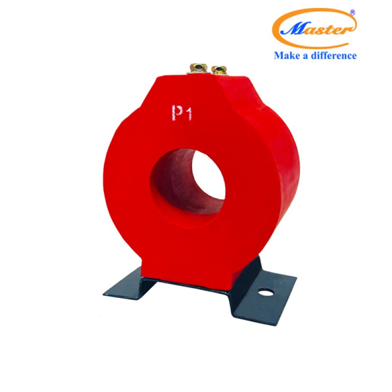 Biến Dòng Đo Lường MCT 200/5A CL1.0 15VA Master - Đúc Epoxy Tròn Đỏ