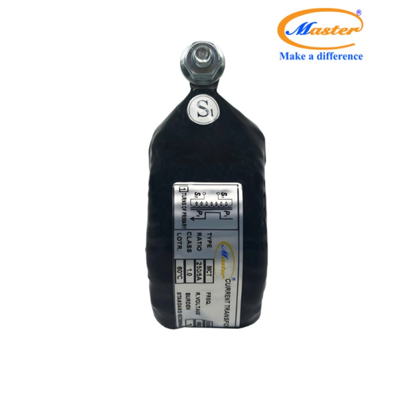 Biến Dòng Đo Lường MCT 250/5A CL1.0 15VA Master - Đúc Epoxy Tròn Đen