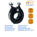 Biến Dòng Đo Lường MCT 250/5A CL1.0 5VA Master - Đúc Epoxy Tròn Đen