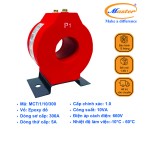 Biến Dòng Đo Lường MCT 300/5A CL1.0 10VA Master - Đúc Epoxy Tròn Đỏ