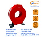 Biến Dòng Đo Lường MCT 400/5A CL1.0 10VA Master - Đúc Epoxy Tròn Đỏ