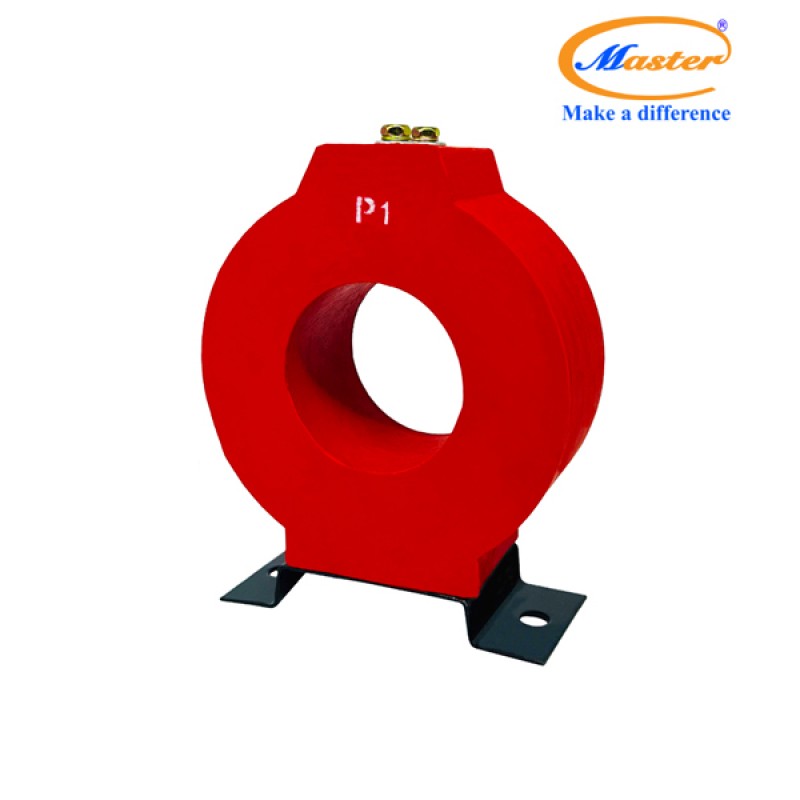 Biến Dòng Đo Lường MCT 400/5A CL1.0 10VA Master - Đúc Epoxy Tròn Đỏ