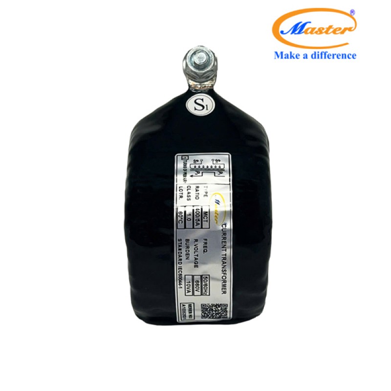 Biến Dòng Đo Lường MCT 400/5A CL1.0 10VA Master - Đúc Epoxy Tròn Đen