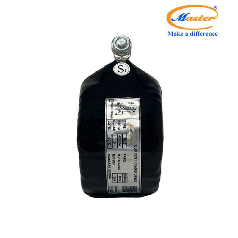 Biến Dòng Đo Lường MCT 400/5A CL1.0 5VA Master - Đúc Epoxy Tròn Đen