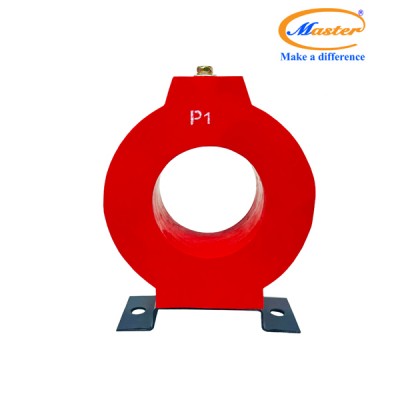 Biến Dòng Đo Lường MCT 600/5A CL1.0 10VA Master - Đúc Epoxy Tròn Đỏ