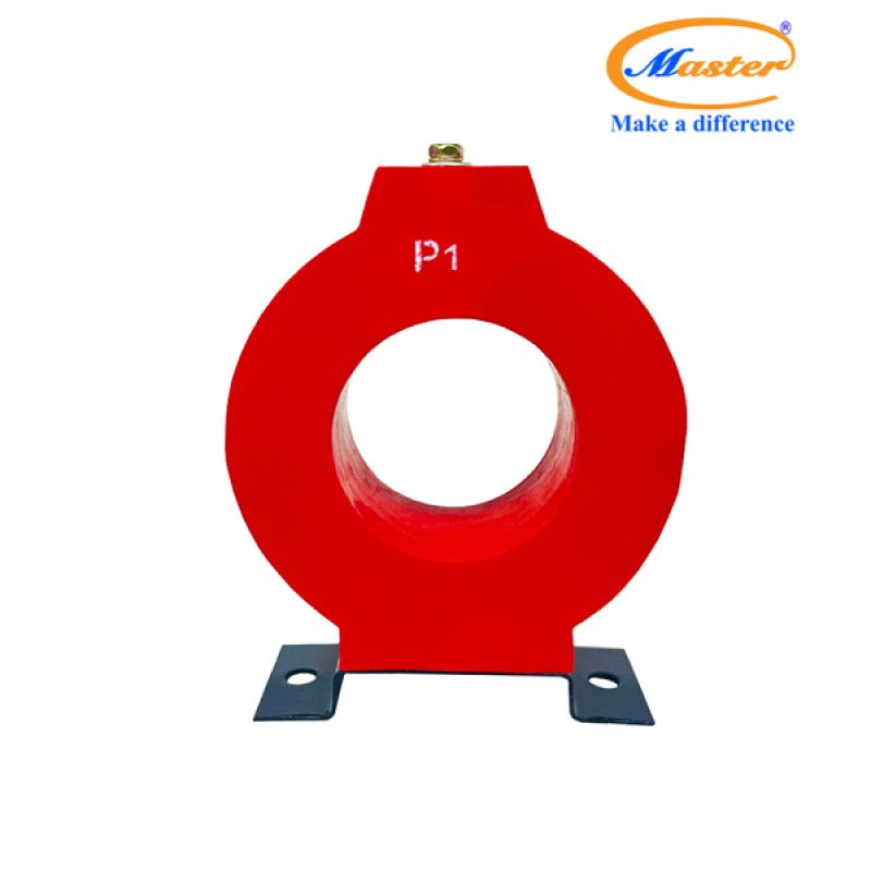 Biến Dòng Đo Lường MCT 600/5A CL1.0 10VA Master - Đúc Epoxy Tròn Đỏ