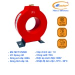 Biến Dòng Đo Lường MCT 600/5A CL1.0 5VA Master - Đúc Epoxy Tròn Đỏ