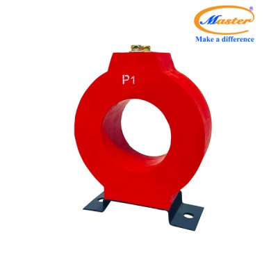 Biến Dòng Đo Lường MCT 600/5A CL1.0 5VA Master - Đúc Epoxy Tròn Đỏ
