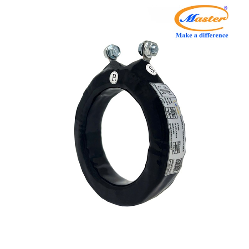 Biến Dòng Đo Lường MCT 800/5A CL1.0 15VA Master - Đúc Epoxy Tròn Đen
