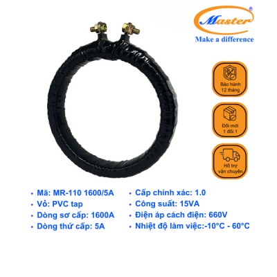 Biến Dòng Băng Quấn MR-110 1600/5A CL1.0 15VA