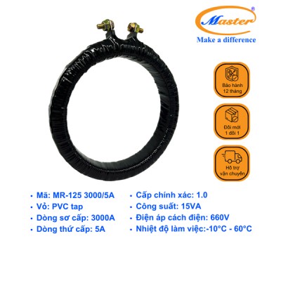 Biến Dòng Băng Quấn MR-125 3000/5A CL1.0 15VA