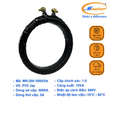 Biến Dòng Băng Quấn MR-200 5000/5A CL1.0 15VA