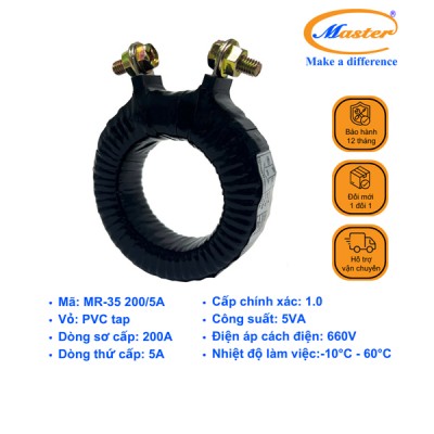 Biến Dòng Băng Quấn MR-35 200/5A CL1.0 5VA