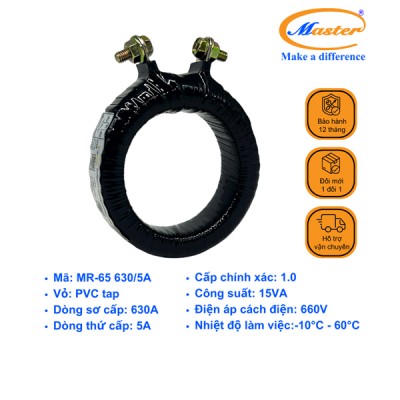 Biến Dòng Băng Quấn MR-65 630/5A CL1.0 15VA