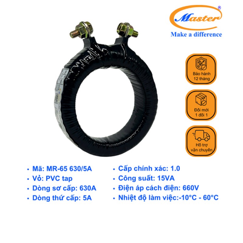 Biến Dòng Băng Quấn MR-65 630/5A CL1.0 15VA