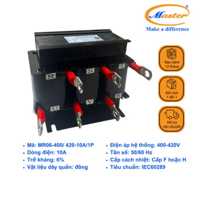 Cuộn Kháng Ngõ Vào Biến Tần MR06-400/420-10A/1P
