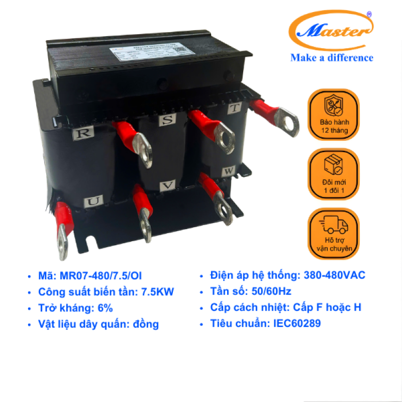 Cuộn Kháng Ngõ Ra Biến Tần MR06-480/7.5/OI MASTER