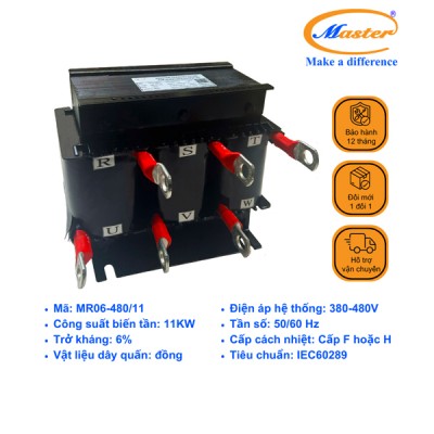 Cuộn Kháng Lọc Sóng Hài Ngõ Vào Biến Tần MR06-480/11