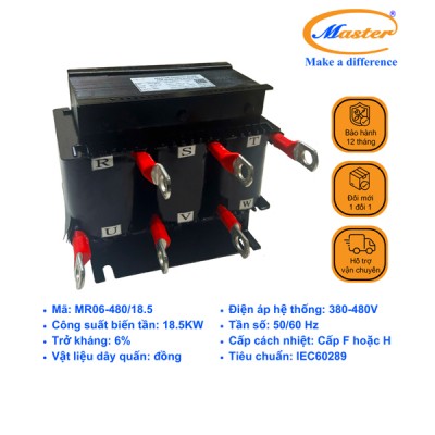 Cuộn Kháng Lọc Sóng Hài Ngõ Vào Biến Tần MR06-480/18.5