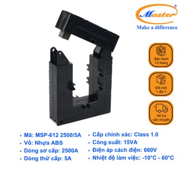 Biến Dòng Hở MSP-612 2500/5A Master