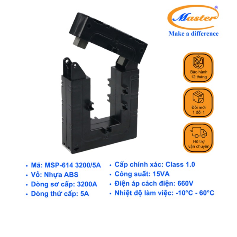 Biến Dòng Hở MSP-614 3200/5A Master