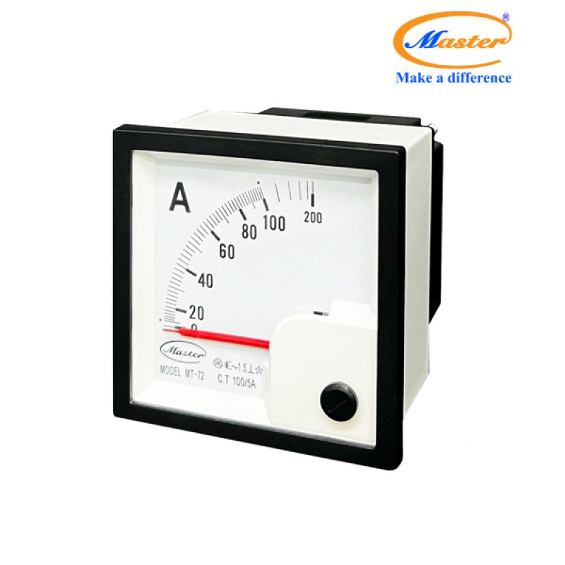 Đồng Hồ Đo Ampe MT-72 100/5A CL1.5 Master