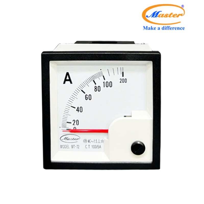 Đồng Hồ Đo Ampe MT-72 100/5A CL1.5 Master
