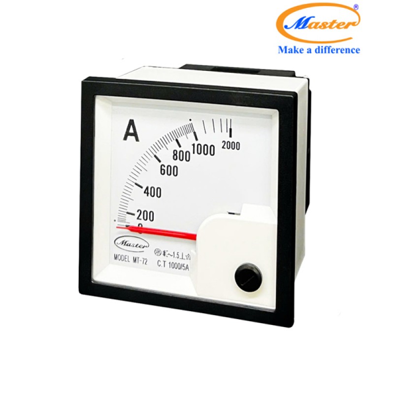 Đồng Hồ Đo Ampe MT-72 1000/5A CL1.5 Master