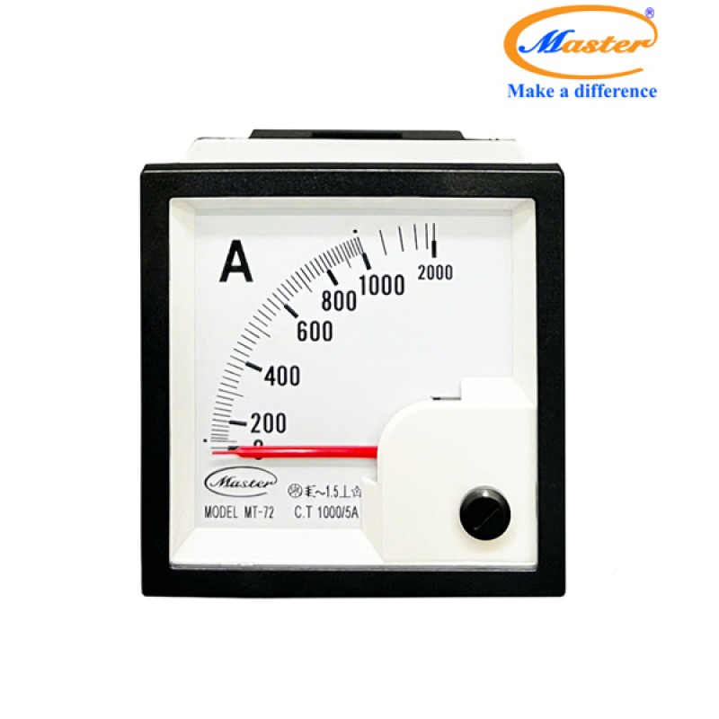 Đồng Hồ Đo Ampe MT-72 1000/5A CL1.5 Master