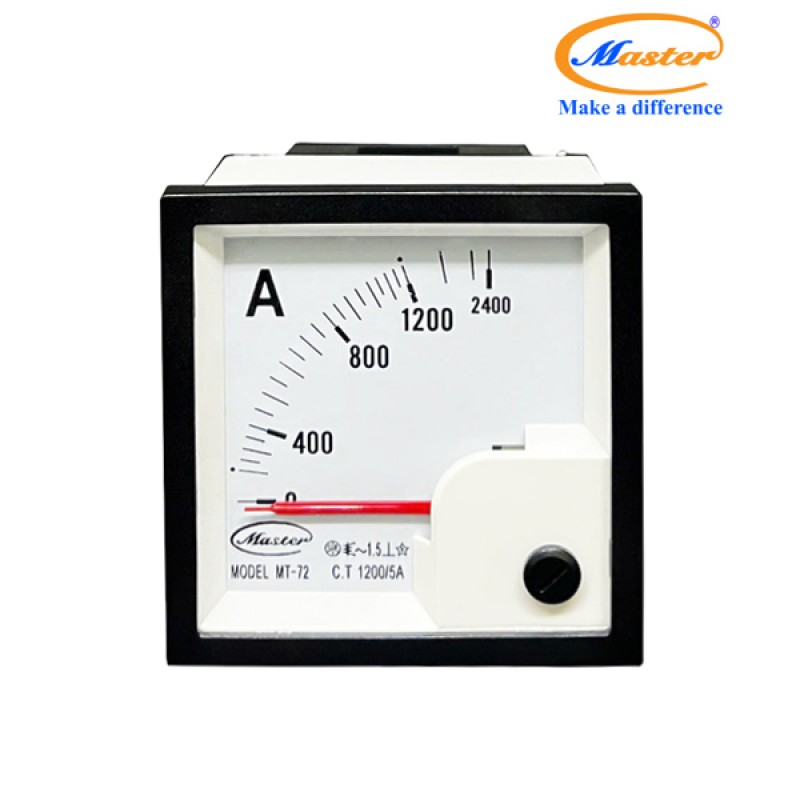 Đồng Hồ Đo Ampe MT-72 1200/5A CL1.5 Master