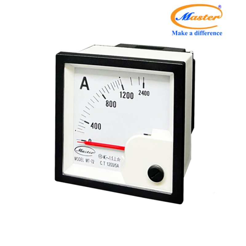 Đồng Hồ Đo Ampe MT-72 1200/5A CL1.5 Master