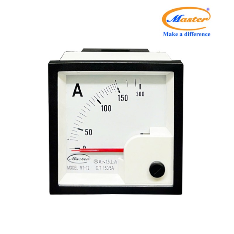 Đồng Hồ Đo Ampe MT-72 150/5A CL1.5 Master