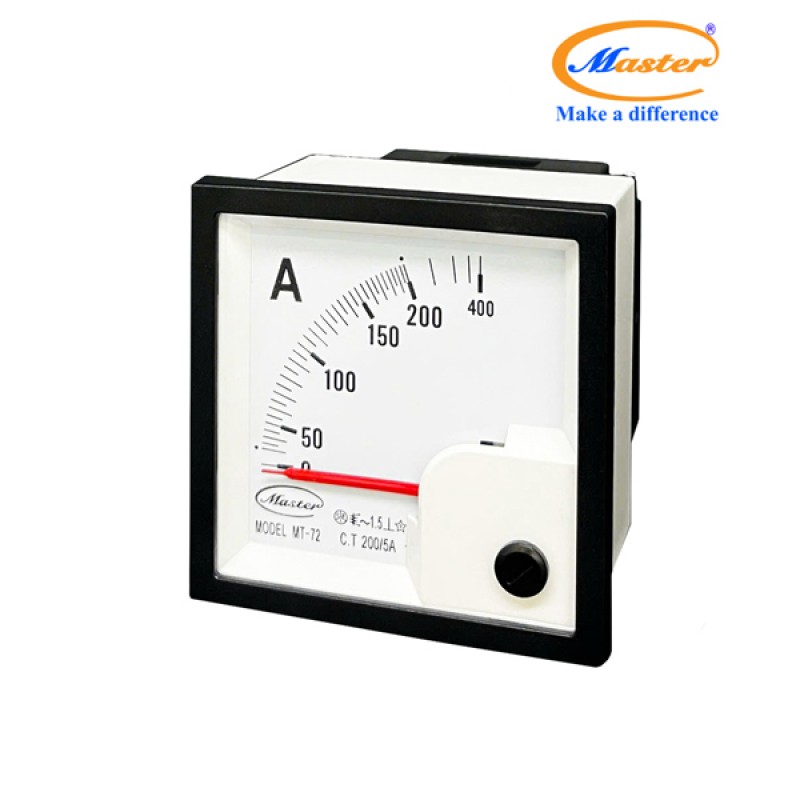 Đồng Hồ Đo Ampe MT-72 200/5A CL1.5 Master