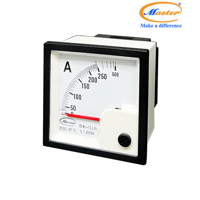 Đồng Hồ Đo Ampe MT-72 250/5A CL1.5 Master