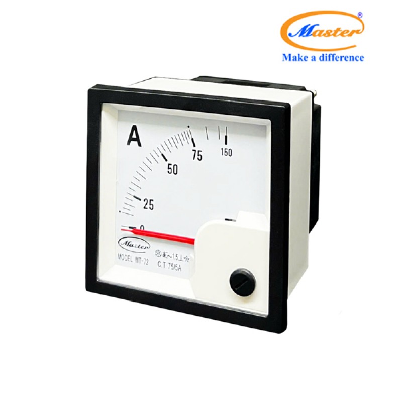 Đồng Hồ Đo Ampe MT-72 75/5A CL1.5 Master