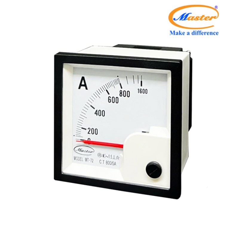 Đồng Hồ Đo Ampe MT-72 800/5A CL1.5 Master