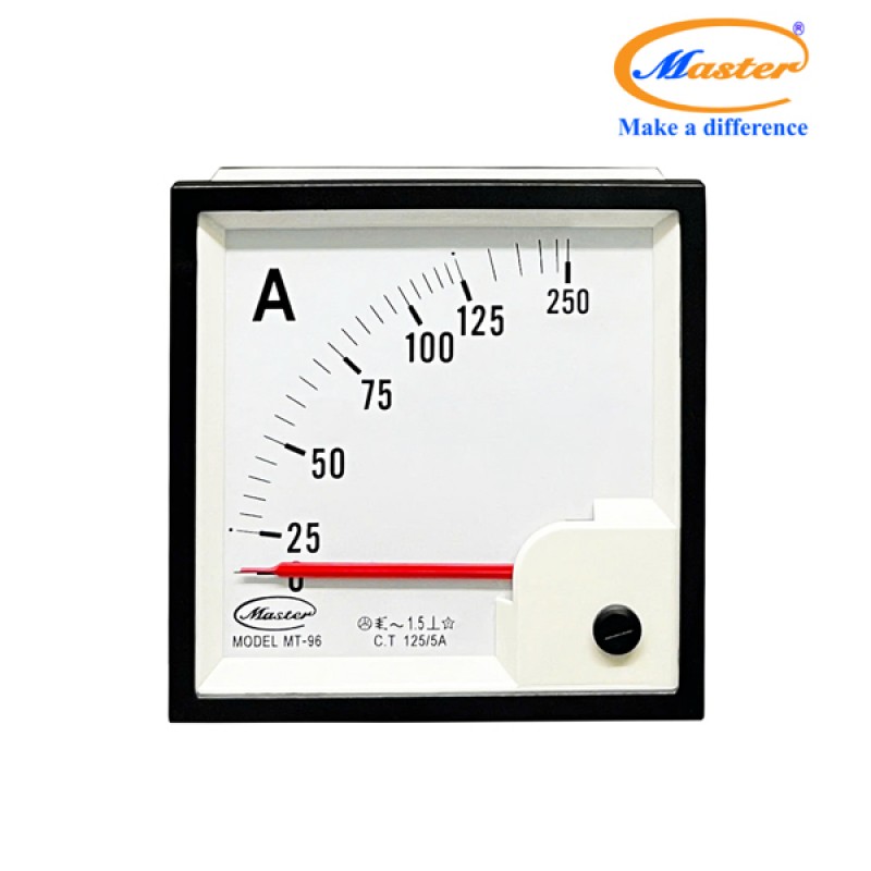 Đồng Hồ Đo Ampe MT-96 125/5A CL1.5 Master