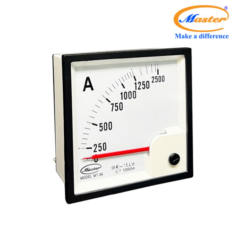 Đồng Hồ Đo Ampe MT-96 1250/5A CL1.5 Master
