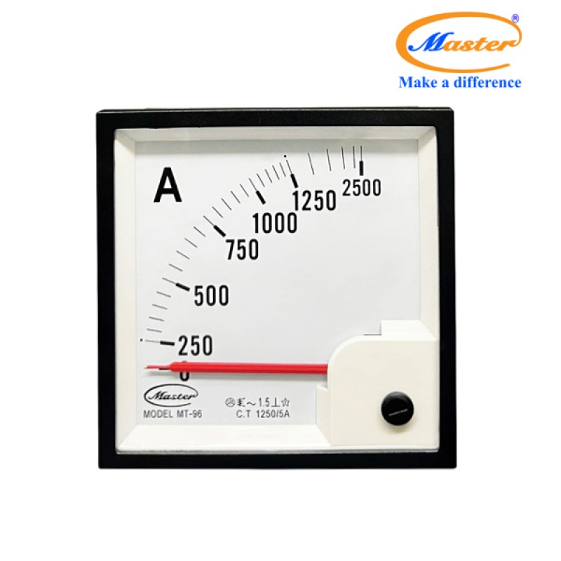Đồng Hồ Đo Ampe MT-96 1250/5A CL1.5 Master