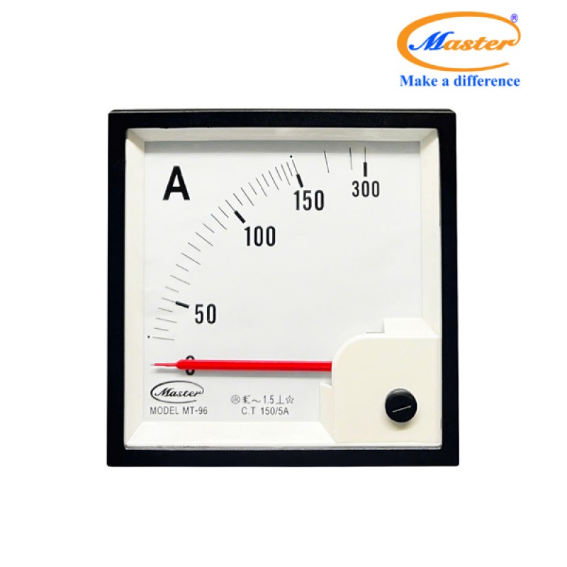 Đồng Hồ Đo Ampe MT-96 150/5A CL1.5 Master