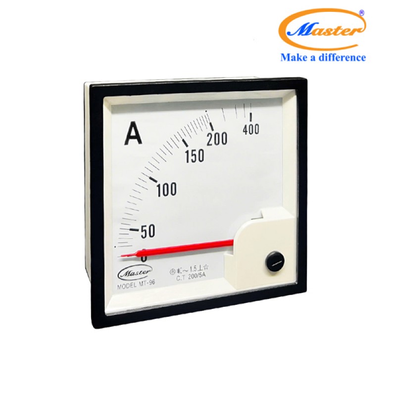 Đồng Hồ Đo Ampe MT-96 200/5A CL1.5 Master