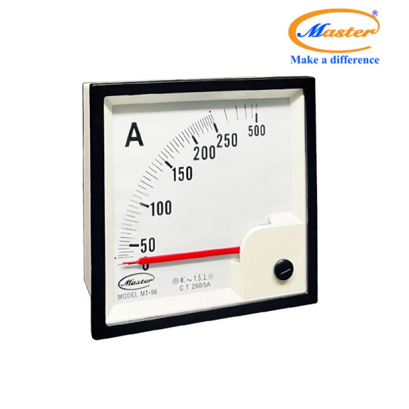 Đồng Hồ Đo Ampe MT-96 250/5A CL1.5 Master