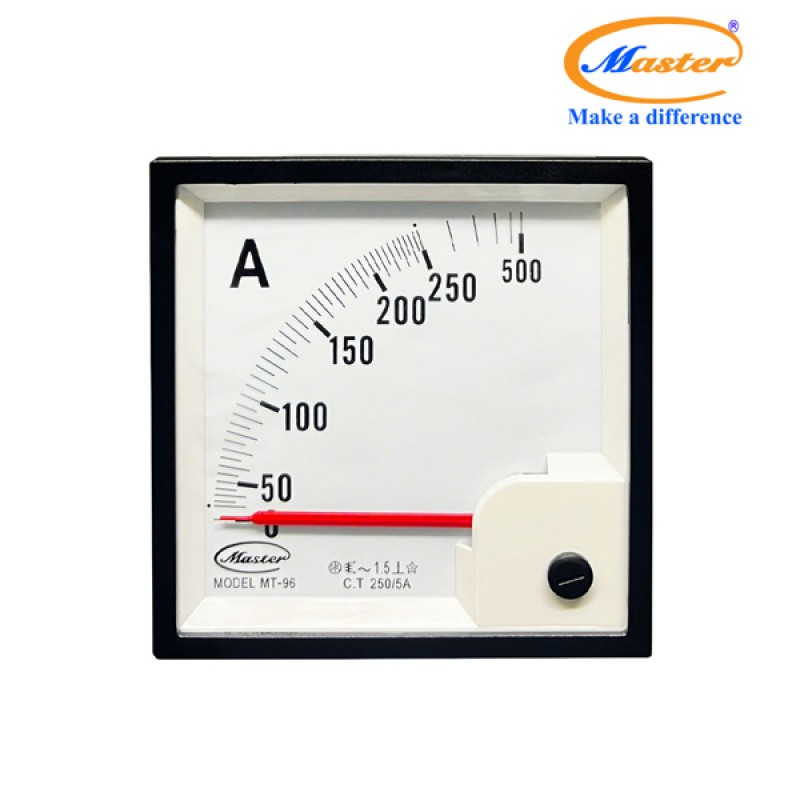Đồng Hồ Đo Ampe MT-96 250/5A CL1.5 Master