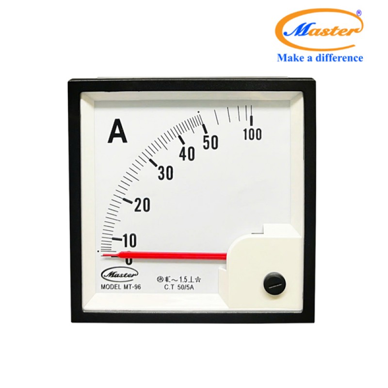 Đồng Hồ Đo Ampe MT-96 50/5A CL1.5 Master